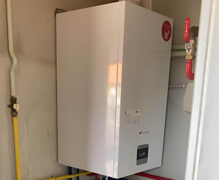 Une chaudière munit d'une efficacité énergétique élevée.